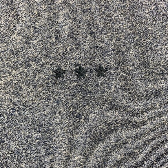 John Varvatos Men Shirt Large Blue Heather Henley Long Sleeve Marled Rock Luxury - Picture 3 of 7